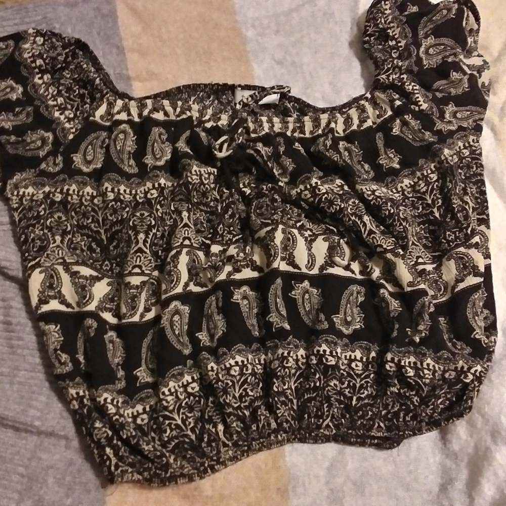 Boho cropped top